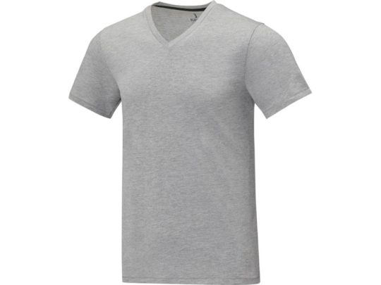 Somoto Мужская футболка с коротким рукавом и V-образным вырезом , серый яркий (3XL), арт. 024695903