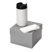 Подарочный набор Full Jar с внешним аккумулятором и  термокружкой, белый, арт. 024687203