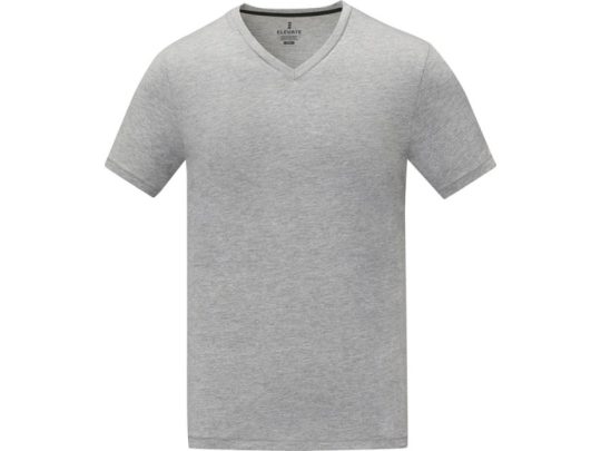 Somoto Мужская футболка с коротким рукавом и V-образным вырезом , серый яркий (2XL), арт. 024695803