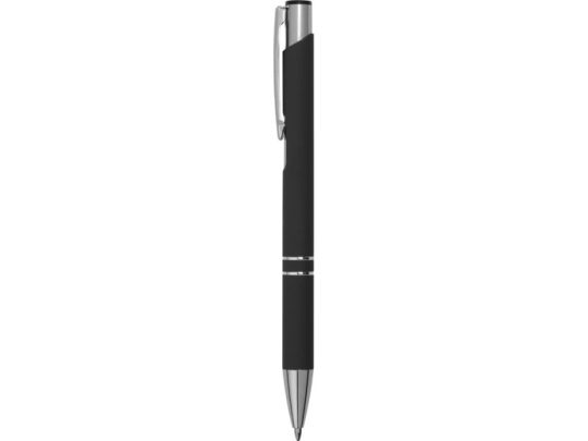 Ручка металлическая шариковая Legend Gum софт-тач, черный, арт. 024511203