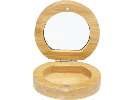 Карманное зеркало в бамбуковой раме Afrodit, natural, арт. 024752403