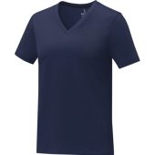 Somoto Женская футболка с коротким рукавом и V-образным вырезом , темно-синий (XL), арт. 024698303