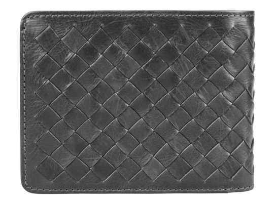 Бумажник Mano Don Luca, натуральная кожа в черном цвете, 11 х 8,5 см, арт. 024780703