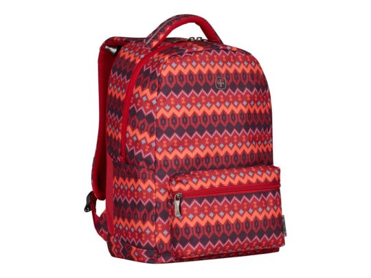 Рюкзак WENGER 16», красный с рисунком, полиэстер, 36 x 25 x 45 см, 22 л, арт. 024691003