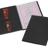 Органайзер для семейных документов на 4 комплекта документов, формат А4, черный, арт. 024762603