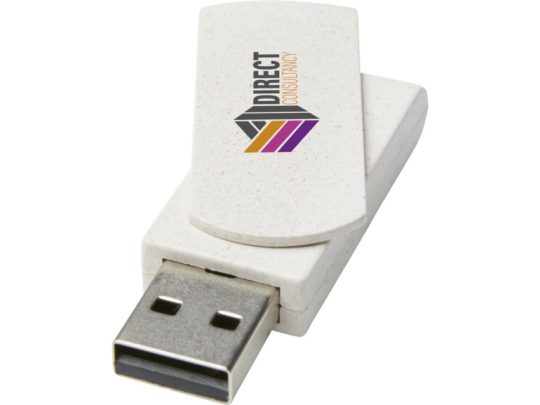 Rotate, USB-накопитель объемом 8 ГБ из пшеничной соломы, бежевый (8Gb), арт. 024744903