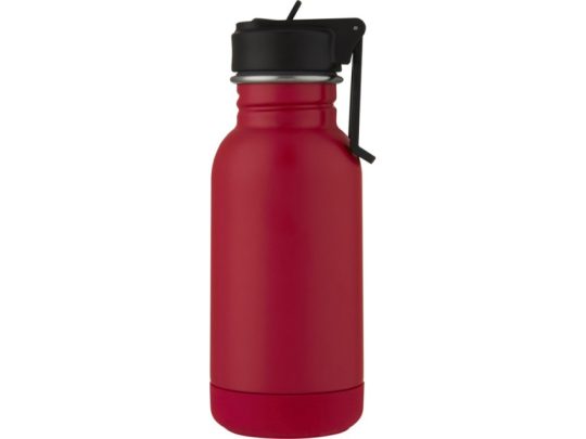 Lina, спортивная бутылка из нержавеющей стали объемом 400 мл с трубочкой и петлей, ruby red, арт. 024758503