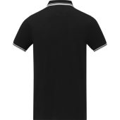 Amarago Мужское поло с коротким рукавом и контрастной отделкой, черный (S), арт. 024725503