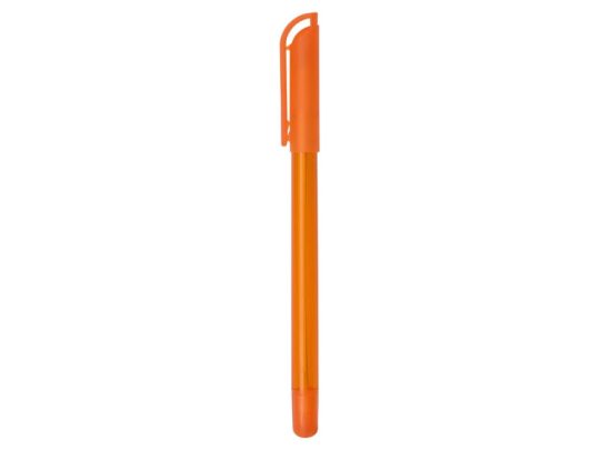Ручка шариковая пластиковая Delta из переработанных контейнеров, оранжевая, арт. 024687803