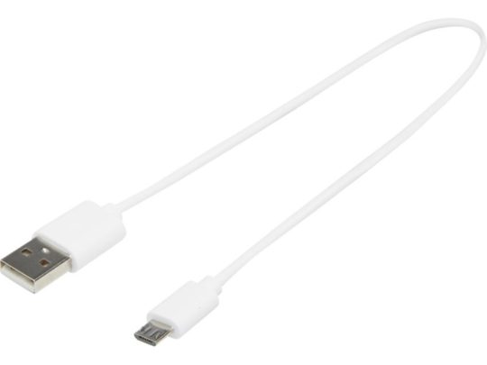 Кабель USB-A – Micro-USB TPE 2A, белый, арт. 024692903