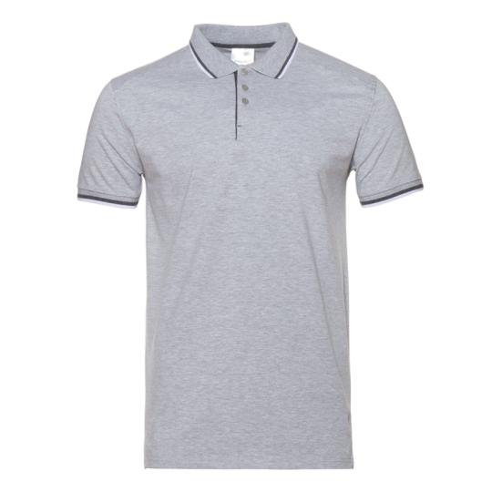 Рубашка мужская 05 Рубашка поло унисекс 05_Серый меланж (50) (XXL/54)