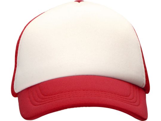 Бейсболка под сублимацию с сеткой Newport, белый/красный, арт. 024717003