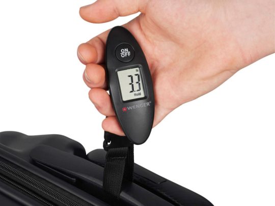 Мини-весы для багажа WENGER электронные, черные, АБС-пластик, до 40 кг, арт. 024690603