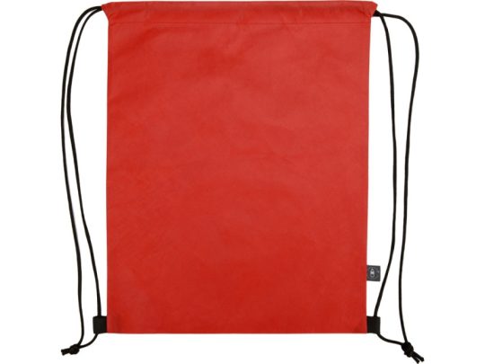 Рюкзак-мешок Reviver из нетканого переработанного материала RPET, красный, арт. 024718103