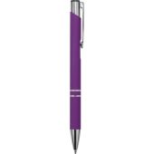 Ручка металлическая шариковая Legend Gum софт-тач, фиолетовый, арт. 024511903