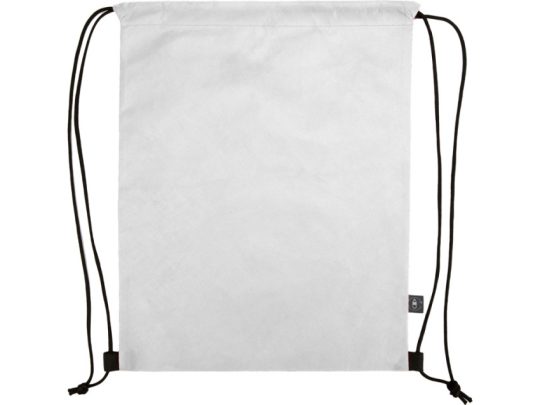 Рюкзак-мешок Reviver из нетканого переработанного материала RPET, белый, арт. 024717903