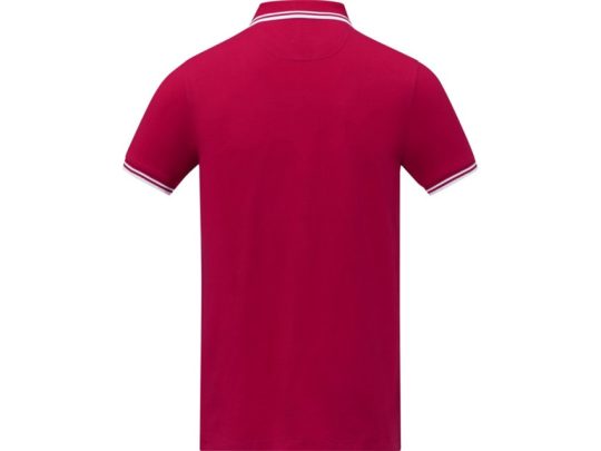 Amarago Мужское поло с коротким рукавом и контрастной отделкой, красный (XL), арт. 024723703