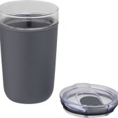 Bello, стеклянная кружка объемом 420 мл с внешней стенкой из переработанного пластика, серый, арт. 024739803