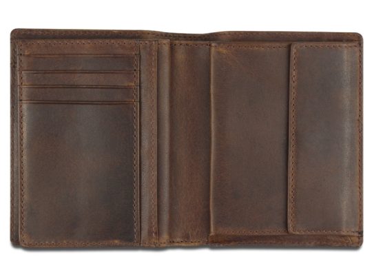 Бумажник Mano Don Leon, натуральная кожа в коричневом цвете, 9,7 х 11,7 см, арт. 024781803