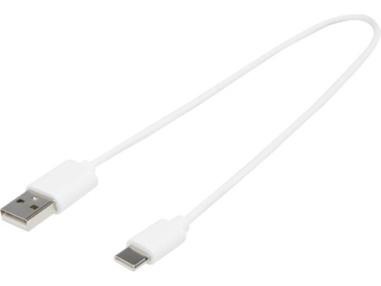 Кабель с раъемами USB-A и Type-C TPE 2A, белый, арт. 024692803