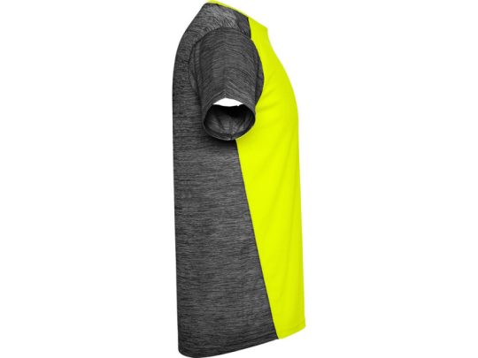 Спортивная футболка Zolder детская, неоновый желтый/черный меланж (16), арт. 024984903
