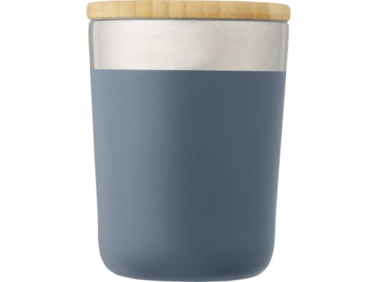 Lagan Кружка с медной вакуумной изоляцией объемом 300 мл и бамбуковой крышкой, синий, арт. 024946503