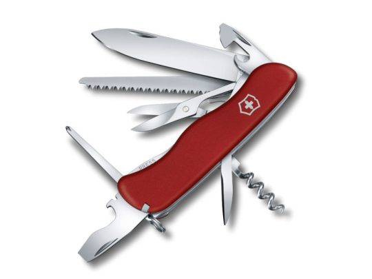 Нож перочинный VICTORINOX Outrider, 111 мм, 14 функций, с фиксатором лезвия, красный, арт. 025247303