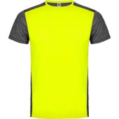 Спортивная футболка Zolder мужская, неоновый желтый/черный меланж (M), арт. 024982703