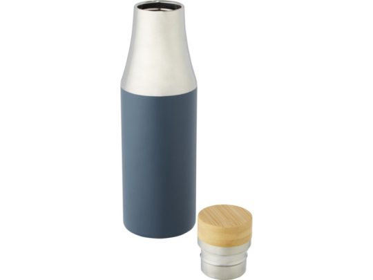 Hulan Бутылка объемом 540 мл с вакуумной изоляцией из меди и бамбуковой крышкой, синий, арт. 024946803