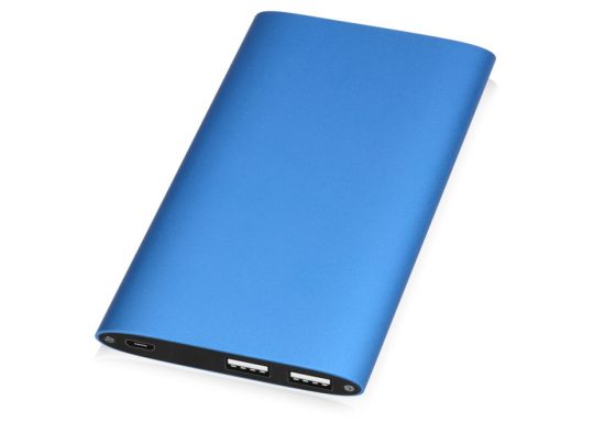 Портативное зарядное устройство Джет с 2-мя USB-портами, 8000 mAh, синий (Р), арт. 025088403