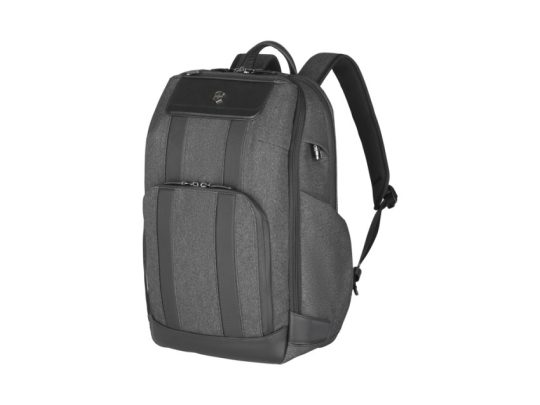 Рюкзак VICTORINOX Architecture Urban 2 Deluxe Backpack 15, серый, полиэстер/кожа, 31x23x46 см, 23 л, арт. 025030403
