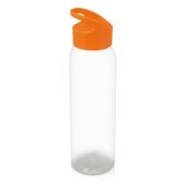 Бутылка для воды Plain 630 мл, прозрачный/оранжевый, арт. 025053103