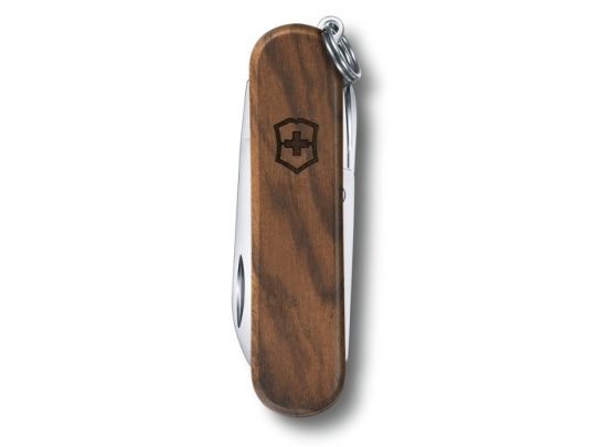 Нож-брелок VICTORINOX Classic SD, 58 мм, 5 функций, деревянная рукоять, арт. 025253603