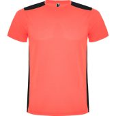 Спортивная футболка Detroit детская, неоновый коралловый/черный (12), арт. 024990603