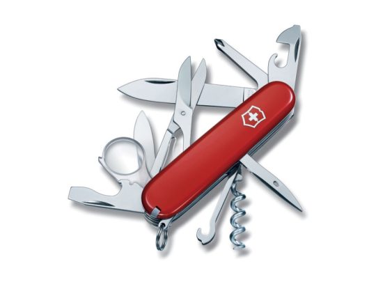 Нож перочинный VICTORINOX Explorer, 91 мм, 16 функций, красный, арт. 025249603
