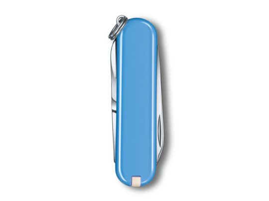 Нож-брелок VICTORINOX Classic SD Colors Summer Rain, 58 мм, 7 функций, голубой, арт. 025252303