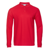Рубашка поло унисекс STAN длинный рукав хлопок 185, 104LS Рубашка поло унисекс STAN длинный рукав хлопок 185, 104LS, Красный (14) (60-62/5XL)