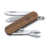 Нож-брелок VICTORINOX Classic SD, 58 мм, 5 функций, деревянная рукоять, арт. 025253603