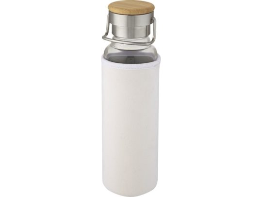Thor, стеклянная бутылка объемом 660 мл с неопреновым чехлом, белый, арт. 025109603