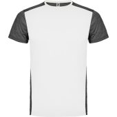 Спортивная футболка Zolder детская, белый/черный меланж (16), арт. 024984203