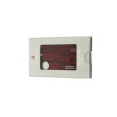 Швейцарская карточка VICTORINOX SwissCard Nailcare, 13 функций, полупрозрачная красная, арт. 025254103
