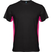 Спортивная футболка Tokyo мужская, черный/яркая фуксия (XL), арт. 024991903