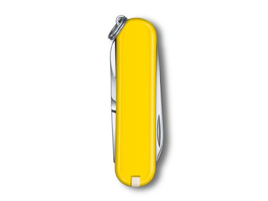 Нож-брелок VICTORINOX Classic SD Colors Sunny Side, 58 мм, 7 функций, жёлтый, арт. 025252703