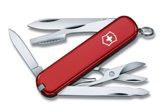 Нож перочинный VICTORINOX Executive, 74 мм, 10 функций, красный, арт. 025250903