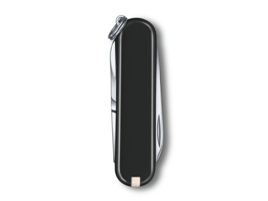 Нож-брелок VICTORINOX Classic SD Colors Dark Illusion, 58 мм, 7 функций, чёрный, арт. 025252403