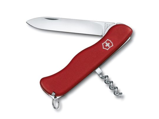 Нож перочинный VICTORINOX Alpineer, 111 мм, 5 функций, с фиксатором лезвия, красный, арт. 025247603