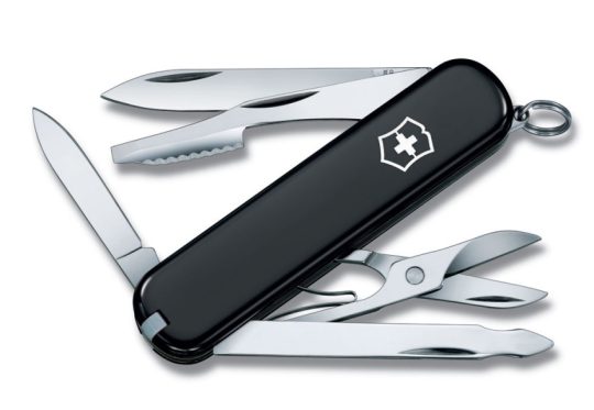 Нож перочинный VICTORINOX Executive, 74 мм, 10 функций, чёрный, арт. 025250803