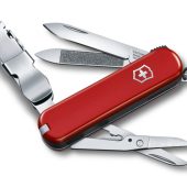 Нож-брелок VICTORINOX NailClip 580, 65 мм, 8 функций, красный, арт. 025253003