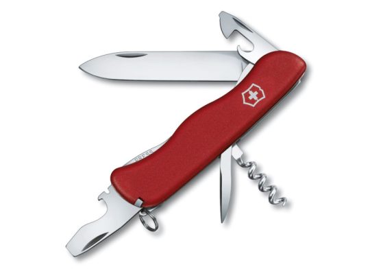 Нож перочинный VICTORINOX Picknicker, 111 мм, 11 функций, с фиксатором лезвия, красный, арт. 025247403