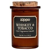 Ароматизированная свеча ZIPPO Whiskey & Tobacco, воск/хлопок/кора древесины/стекло, 70×100 мм, арт. 025086703